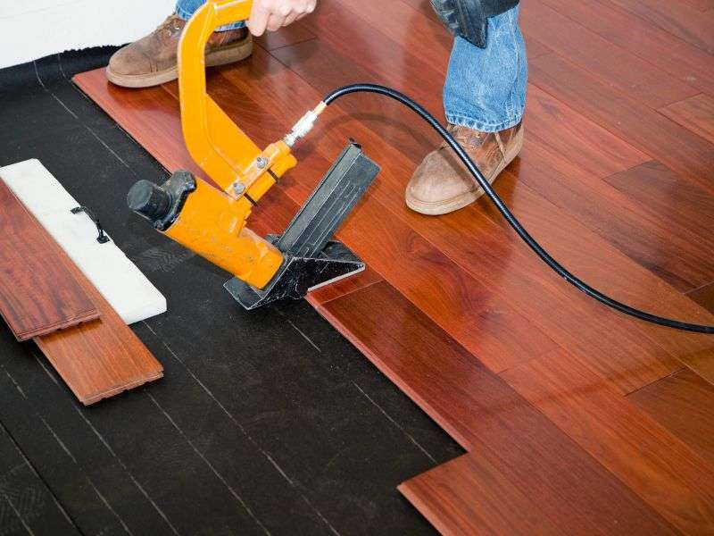 Installation methods for solid hardwood flooring