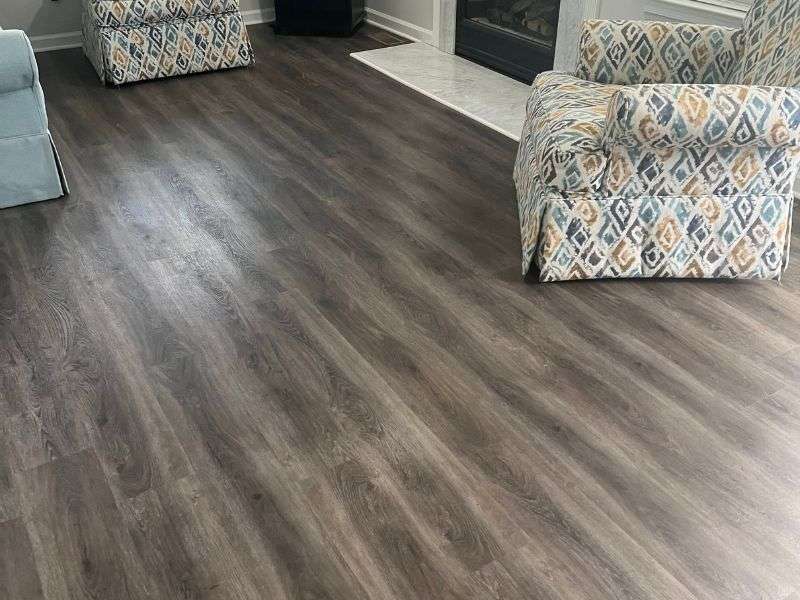 Luxury vinyl plank flooring installation