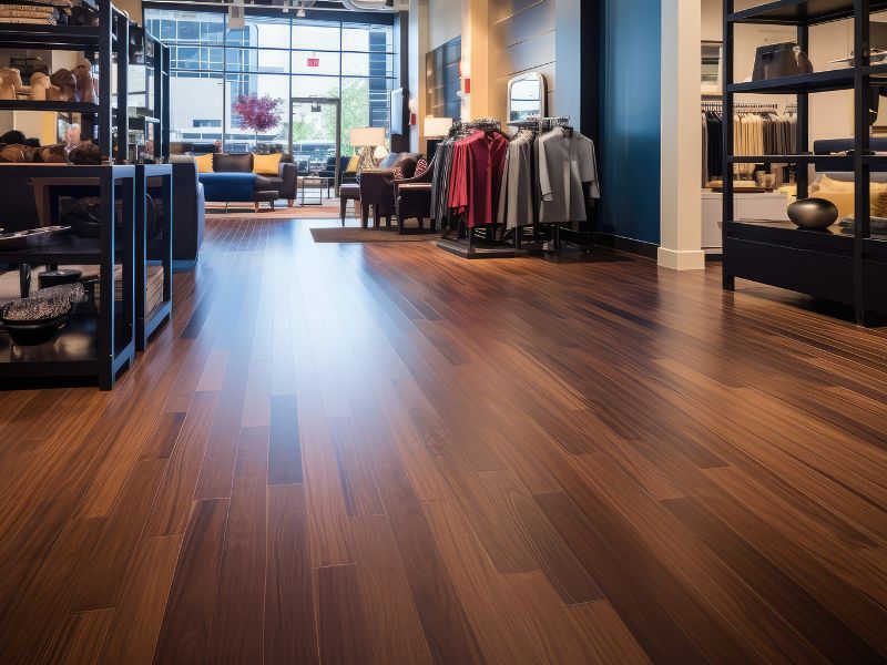 Commercial flooring installation in a West Chester area business