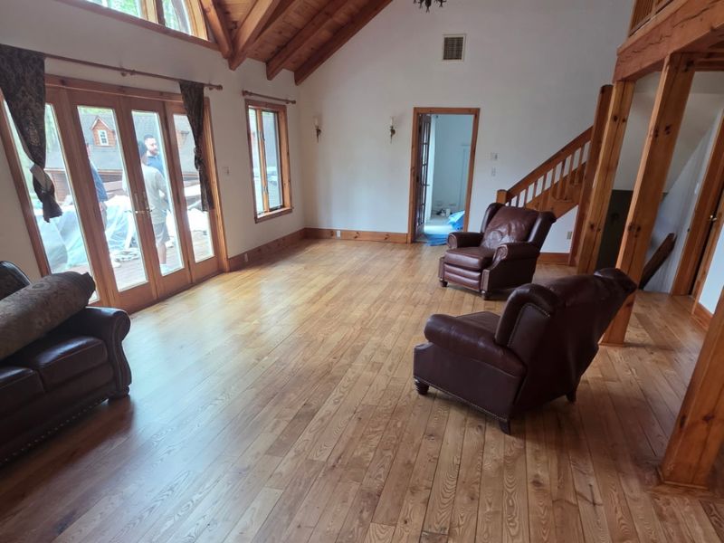 Hardwood floor installation by J.O. Flooring