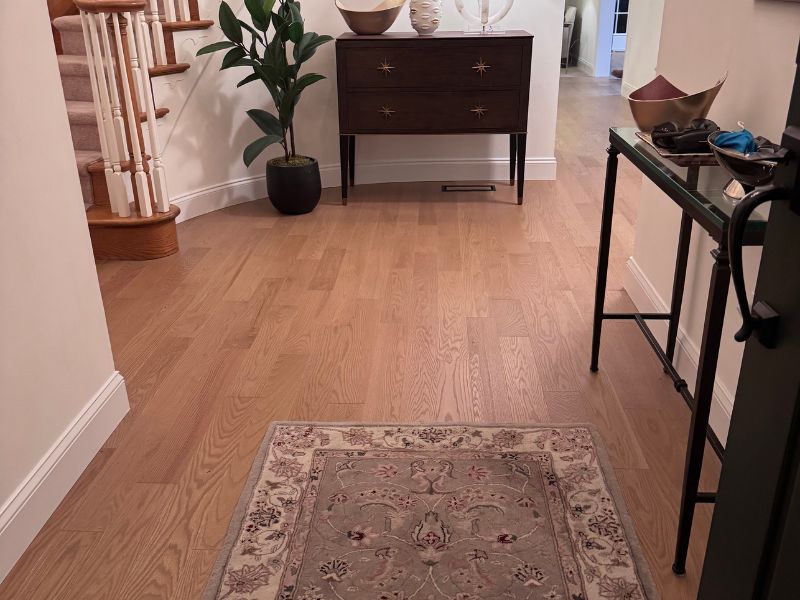 LVP flooring in the foyer of a Chester County home